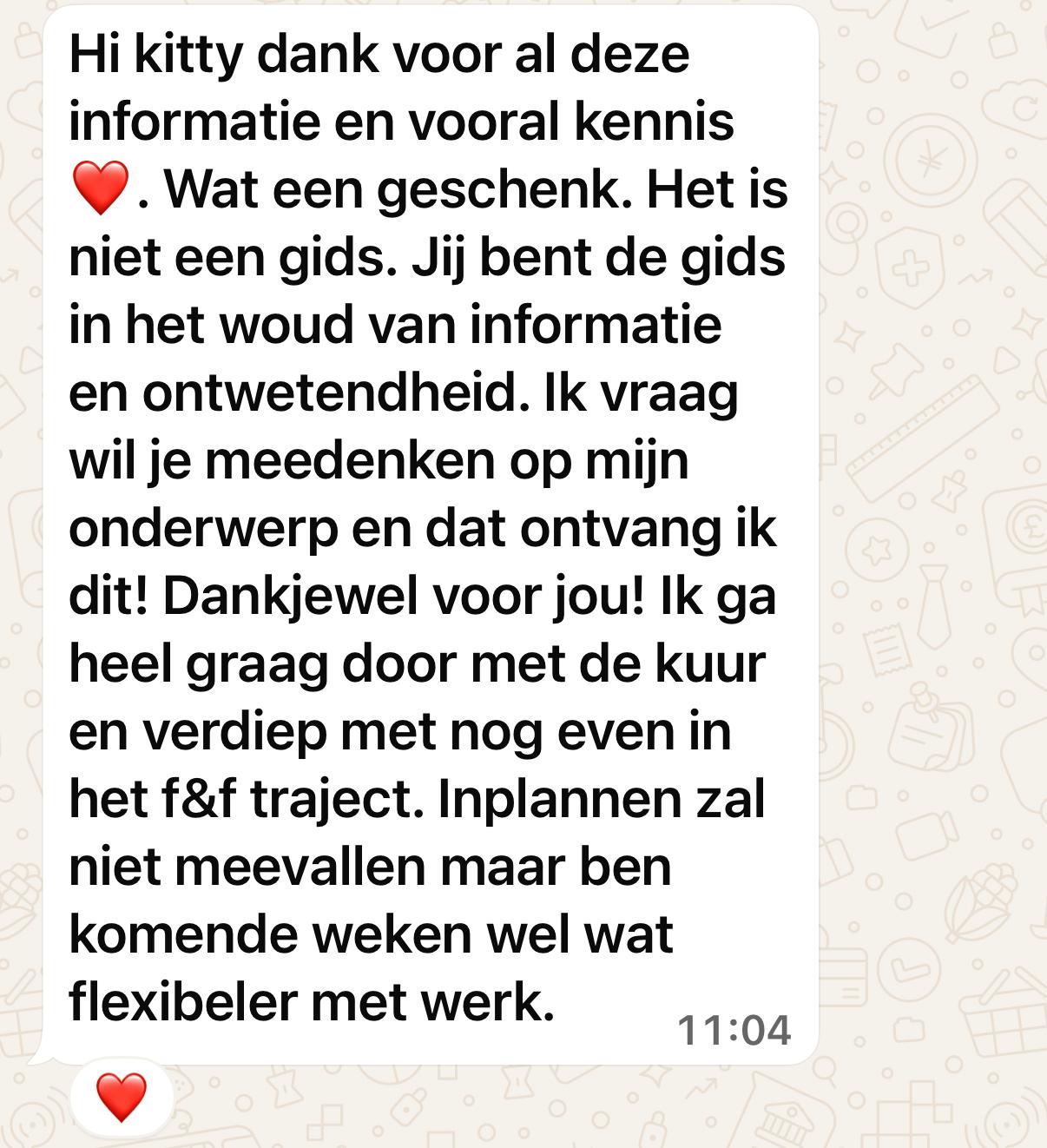 Resultaat Fit & Fabulous deelnemer